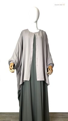 Chemise Anisley Caviary Prestige Olive x Abaya Manches Bouffantes Caviary Prestige Olive by Oummi Abi Moi