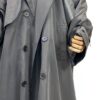Trench Coat Imperméable Moumoute Noir by Oummi Abi Moi