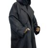 Trench Coat Imperéable Moumoute Noir by Oummi Abi Moi