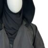 Trench Coat Imperméable Moumoute Noir by Oummi Abi Moi Zoom Capuche