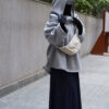 Pull Saby Gris 2 Collection Hiver Molleton Sweat by Oummi Abi Moi