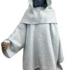Pull Saby Gris Clair x Capuche Saby Gris Clair by Oummi Abi Moi