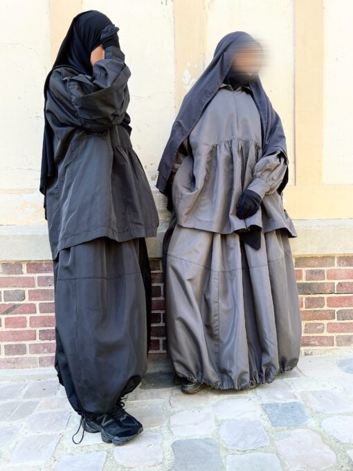 Set Dounia Imperéable Noir et Gris by Oummi Abi Moi