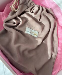 Pochon Mousseline Taupe Nude Oummi Abi Moi