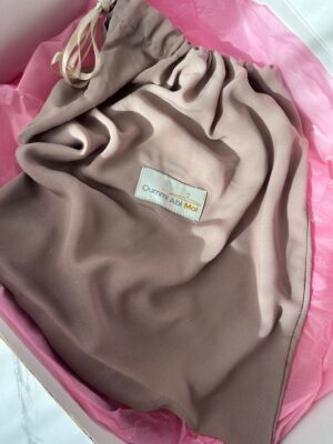 Pochon Mousseline Taupe Nude Oummi Abi Moi