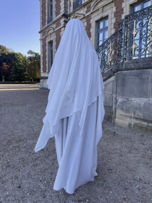 3 Voiles Blanc Mariage Oummi Abi Moi