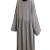 Abaya Rayaana Whool Peach Premium by Oummi Abi Moi Greige 2