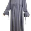 Abaya Rayaana Whool Peach Premium by Oummi Abi Moi Gris Lilas
