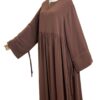 Abaya Rayaana Whool Peach Premium by Oummi Abi Moi Moka