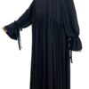 Abaya Rayaana Whool Peach Premium by Oummi Abi Moi Noir