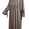 Abaya Rayaana Whool Peach Premium by Oummi Abi Moi Taupe Nude