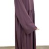 Abaya Rayaana Whool Peach Premium by Oummi Abi Moi Taupe Rosé