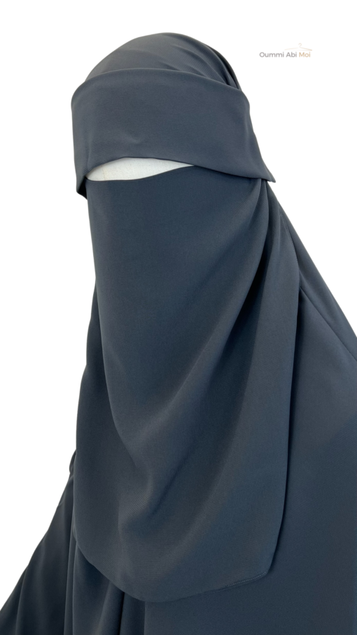 Niqab Saoudi Casquette by OAM Gris Foncé