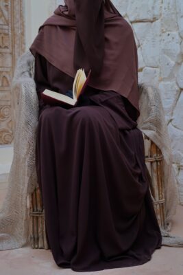 Abaya Rayaa Marron Chocolat Hijab XXL Oummi Abi Moi
